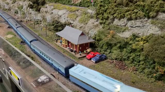 Fe #3460 Blue Goose Passenger Train Run_Cut