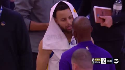 Steph Curry Shows Great Sportsmanship To Chris Paul After He Got Destroyed By Suns !