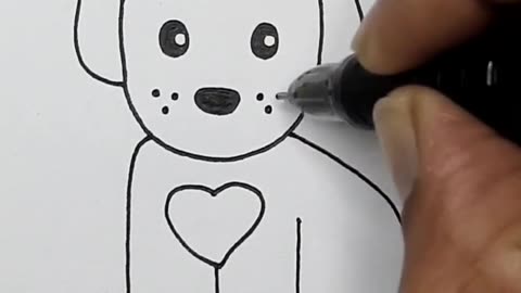 How to draw a dog