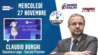 🔴 Sen. Claudio Borghi ospite della trasmissione "Un giorno da pecora" del 27.11.2024