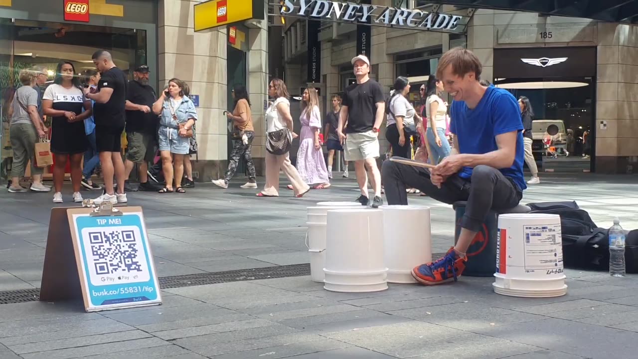 "Mind-Blowing Street Drummer – Unstoppable Bucket Beats!" 🥁🔥