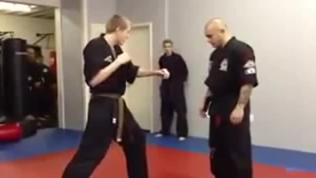 funny karate man