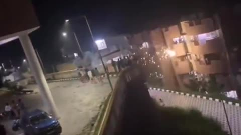 Opposing Apartments Launching Fireworks At Each Other