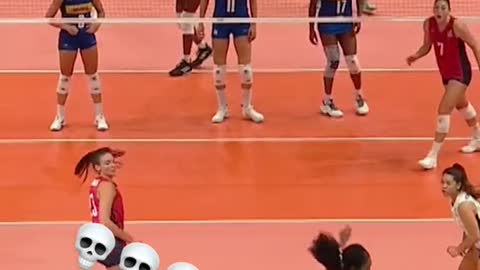 Trying to run away from your problem like… 🤣 #volleyballworld #funny #fail #volleyball