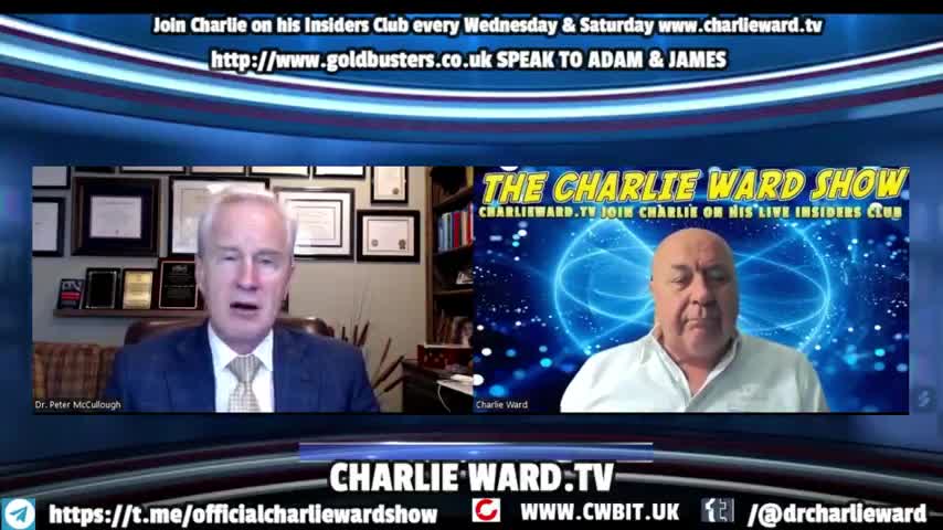YOU CAN NOT SILENCE DR PETER MCCULLOUGH OR CHARLIE WARD!