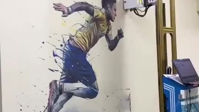 Wall painting robot