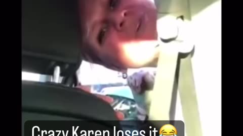 Crazy “ KAREN” losses it 😂