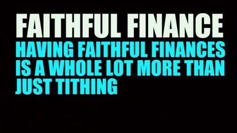 Faithful Finance Series is starting up!