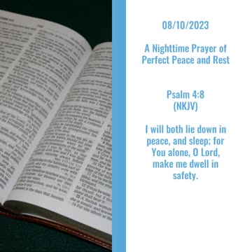 Nighttime Prayer for Perfect Peace & Rest https://youtube.com/shorts/jxobEb6mpvw