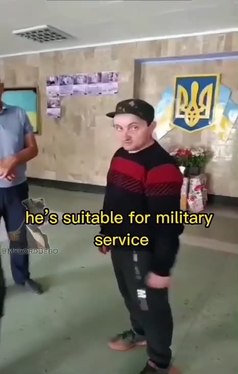 A 3rd grade disable Ukranian recruited for the front