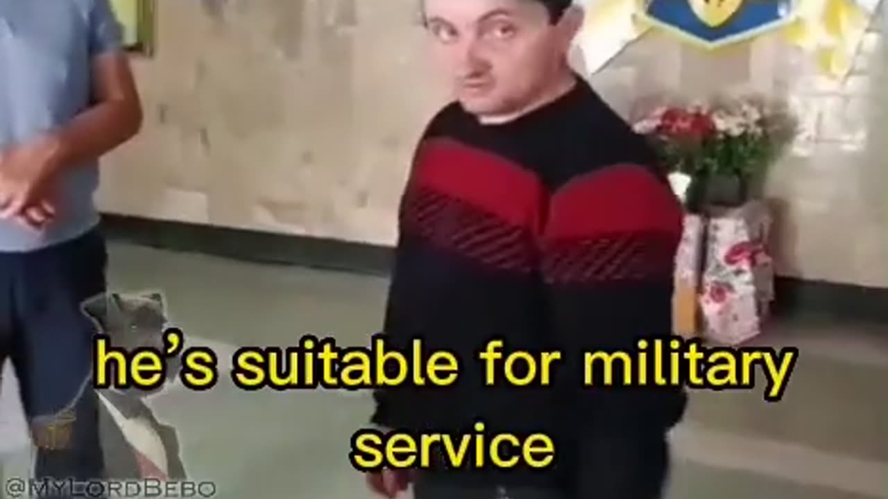 A 3rd grade disable Ukranian recruited for the front