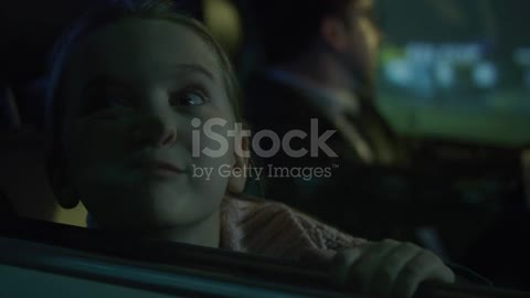 Girl pushing face