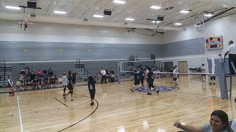 Waterspring middle vs Hamlin boys volleyball set 1