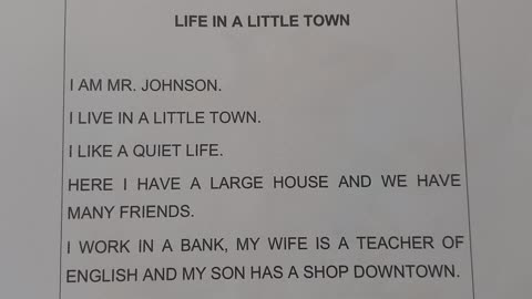 Life in a little town