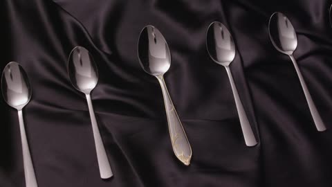 pure silver spoons