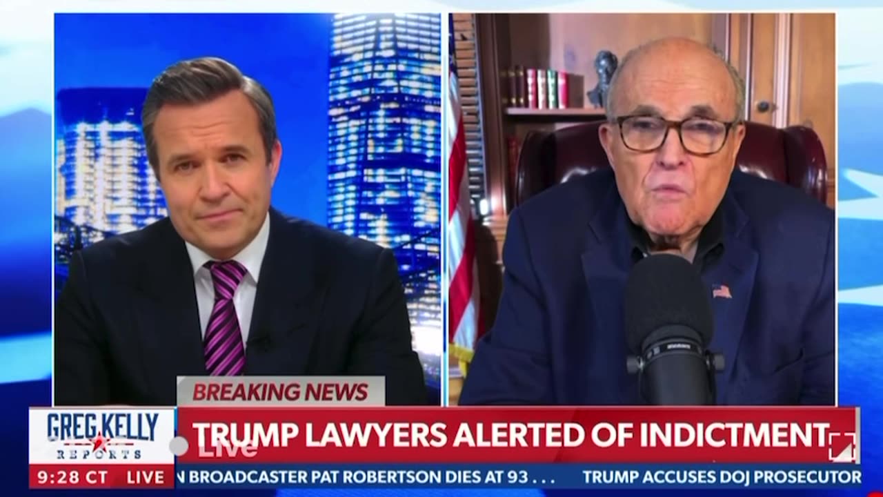 Rudy Giuliani on President Trump's indictment.