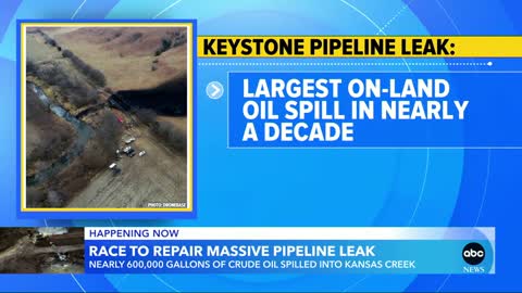 Investigation after largest Keystone pipeline leak spills into Kansas creek