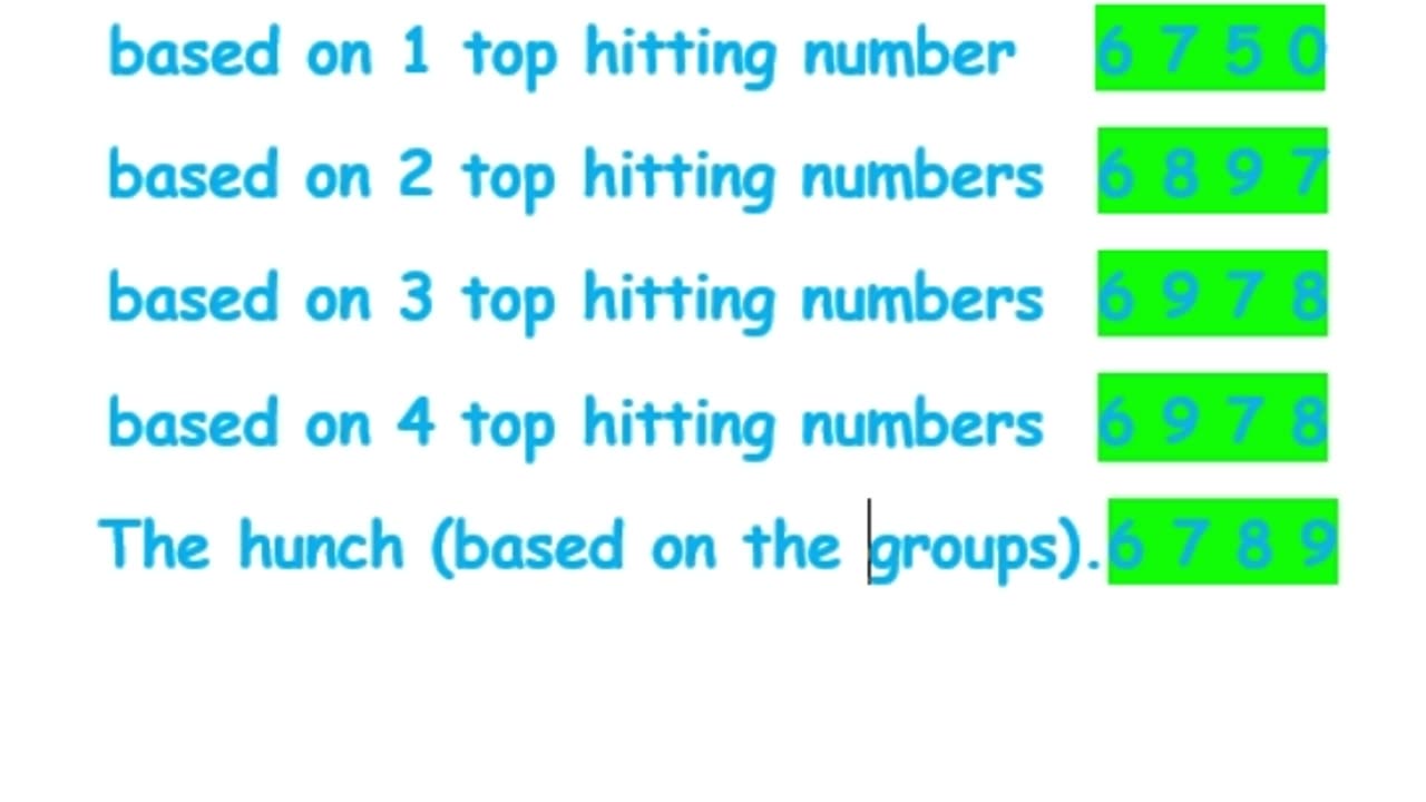 GA CASH 4 EVENING Next BallNumbers as of 10/12/2023