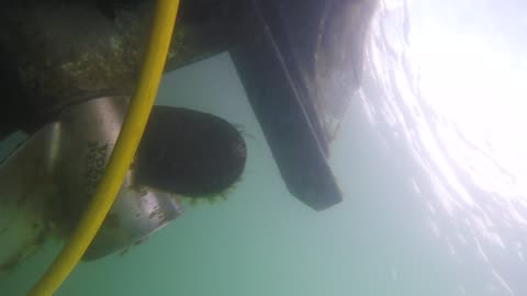 Clean vs Filthy Boat Propeller