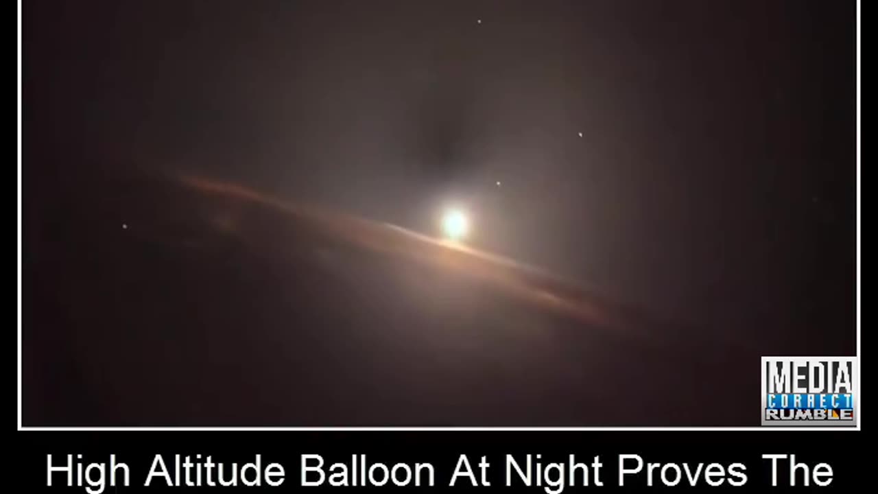 High Altitude Balloon At Night Proves The Moon Is Small - Close And Self-luminous AMAZING FOOTAGE