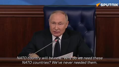 Putin: Nato behauptet, Russland will Europa angreifen