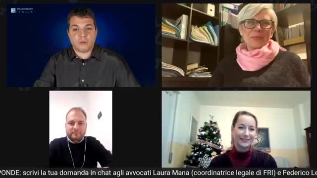 FRI LEGALE risponde: Laura Mana e Federico Leone (esperto di Privacy) - Puntata 4 (16-12-2020)