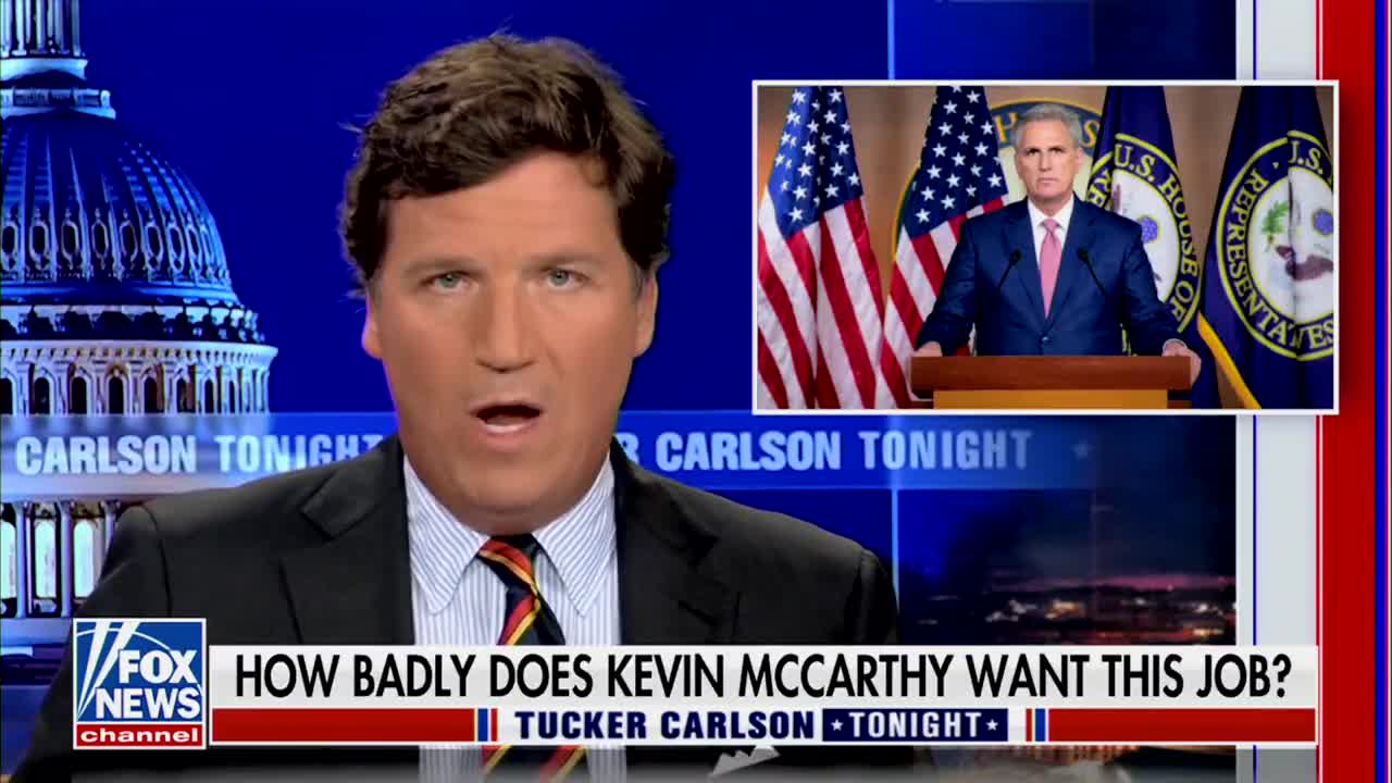 Tucker Carlson on Kevin McCarthy Battle