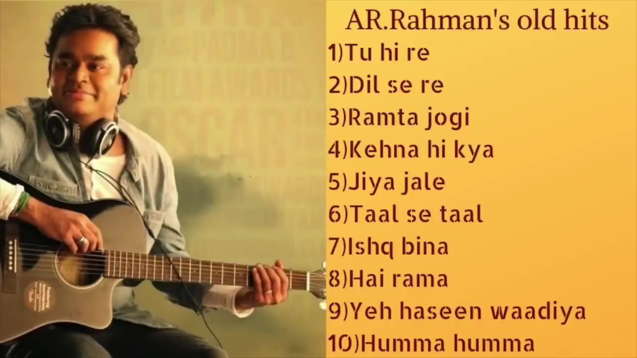 Best jukebox | AR.Rahman's hits |Superhit Bollywood Songs Collection | Audio Jukebox