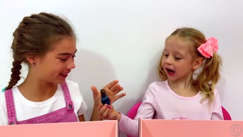 stacy and friend stage a chocolate with challenge