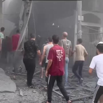 🚨 Footage from the aggression on the Gaza Strip