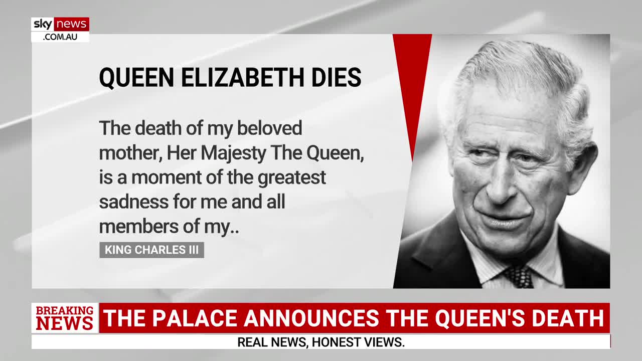 'We mourn profoundly': King Charles III releases statement following the Queen's death