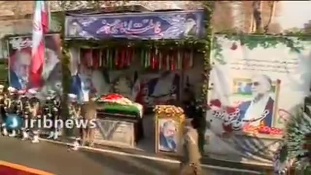 Funeral ceremony of Iranian nuclear scientist Fakhrizadeh is being held in Tehran,Iran