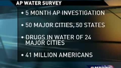 Drugs in Drinking water