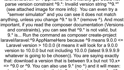 composer createproject laravellaravel9 AppNameHere does not create folderdirectory how to fix it