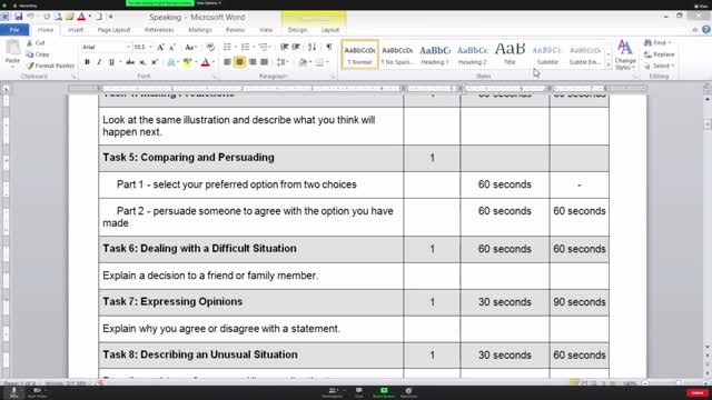 CELPIP - Speaking Task - 1
