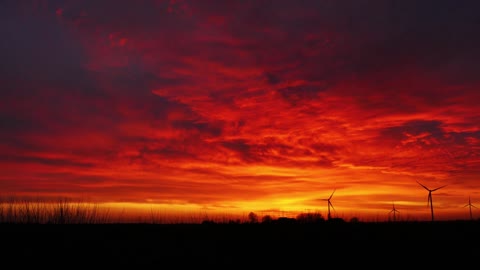 A Calming Wind Blows In The Sunset