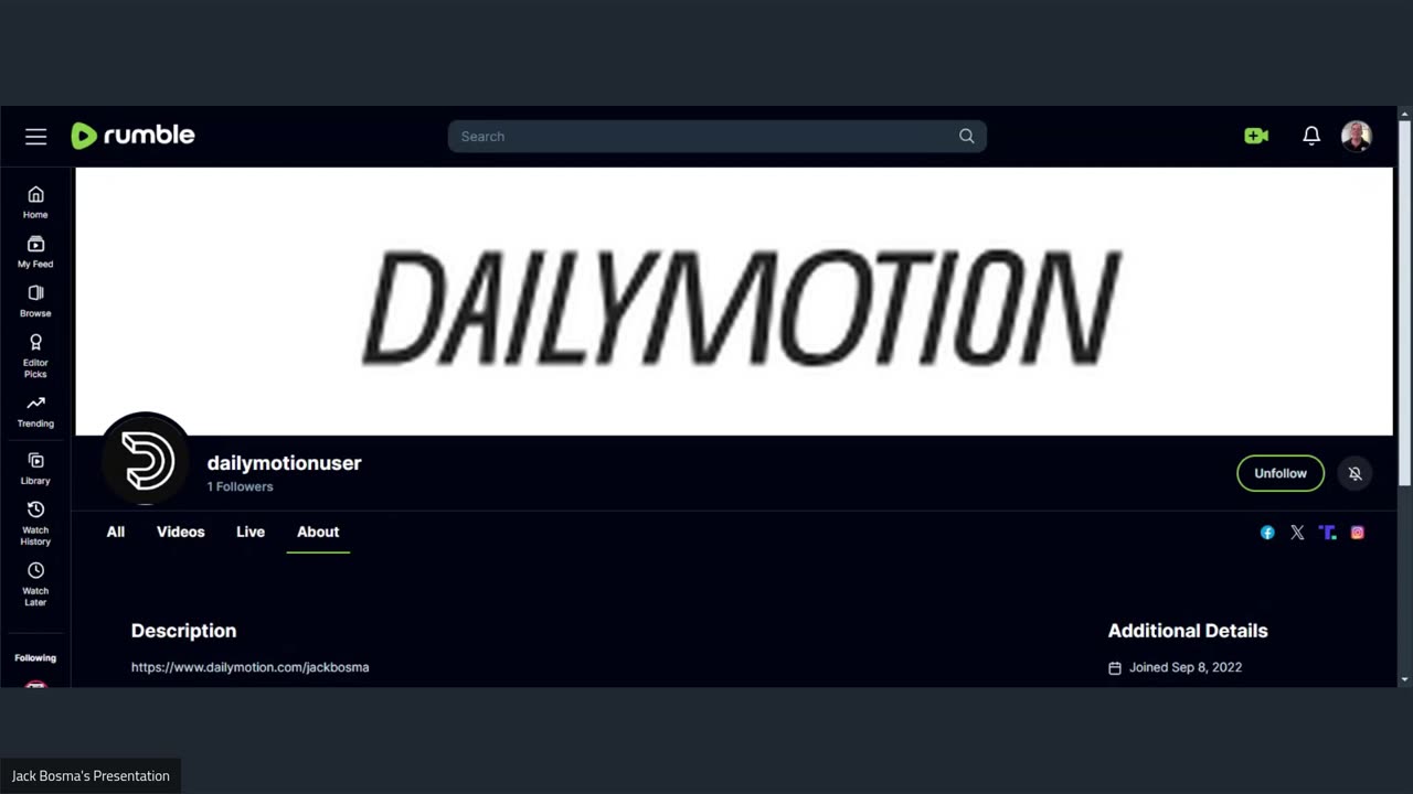 https://www.dailymotion.com/jackbosma