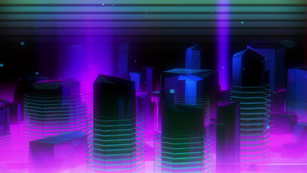 YM0677 Dynamic Rhythm architecture polygon (with music)
