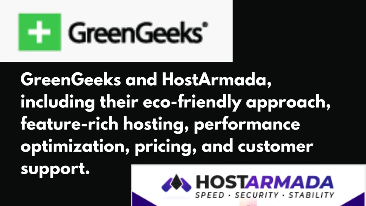 greengeek v/s hostarmada review