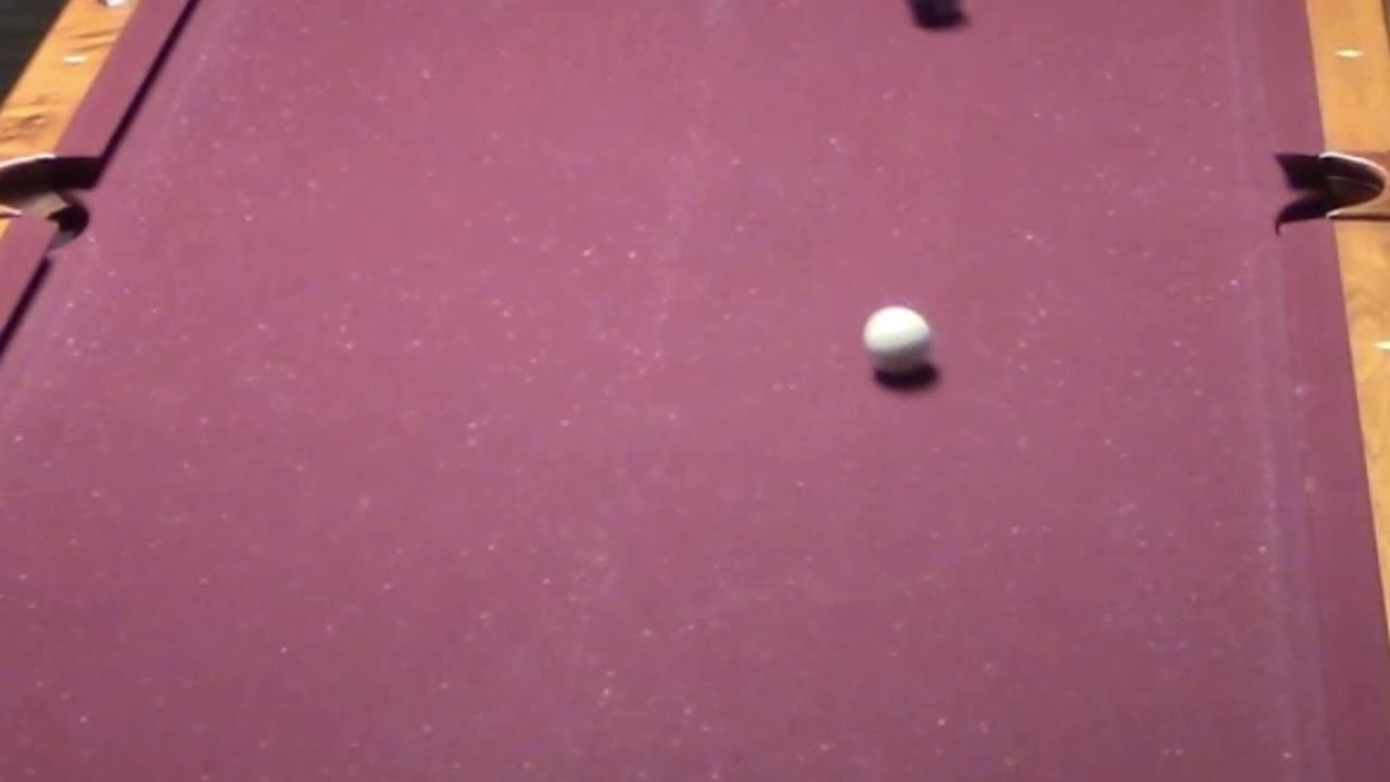 3 RAILS AROUND THE TABLE INTO THE CORNER POCKET!