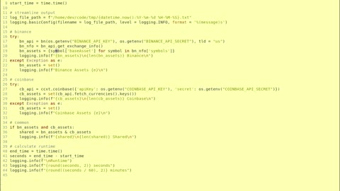 Get Binance and Coinbase Cryptocurrency Assets Using Python