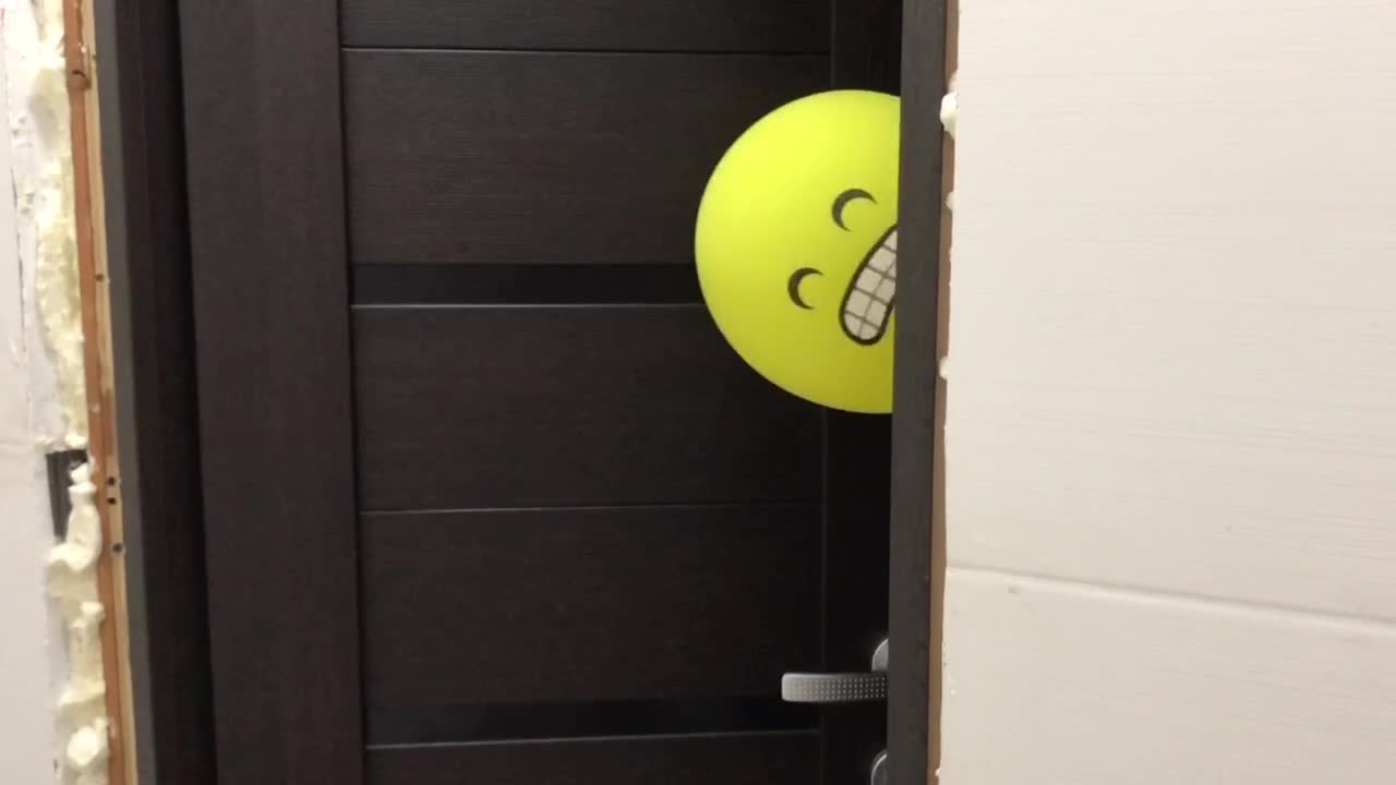 Just a balloon with a knife