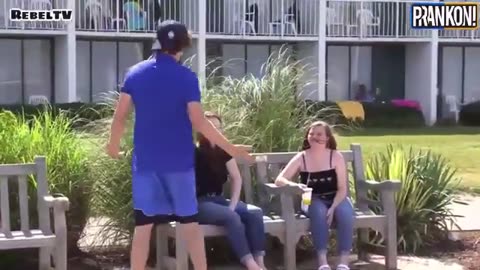 Kissing prank