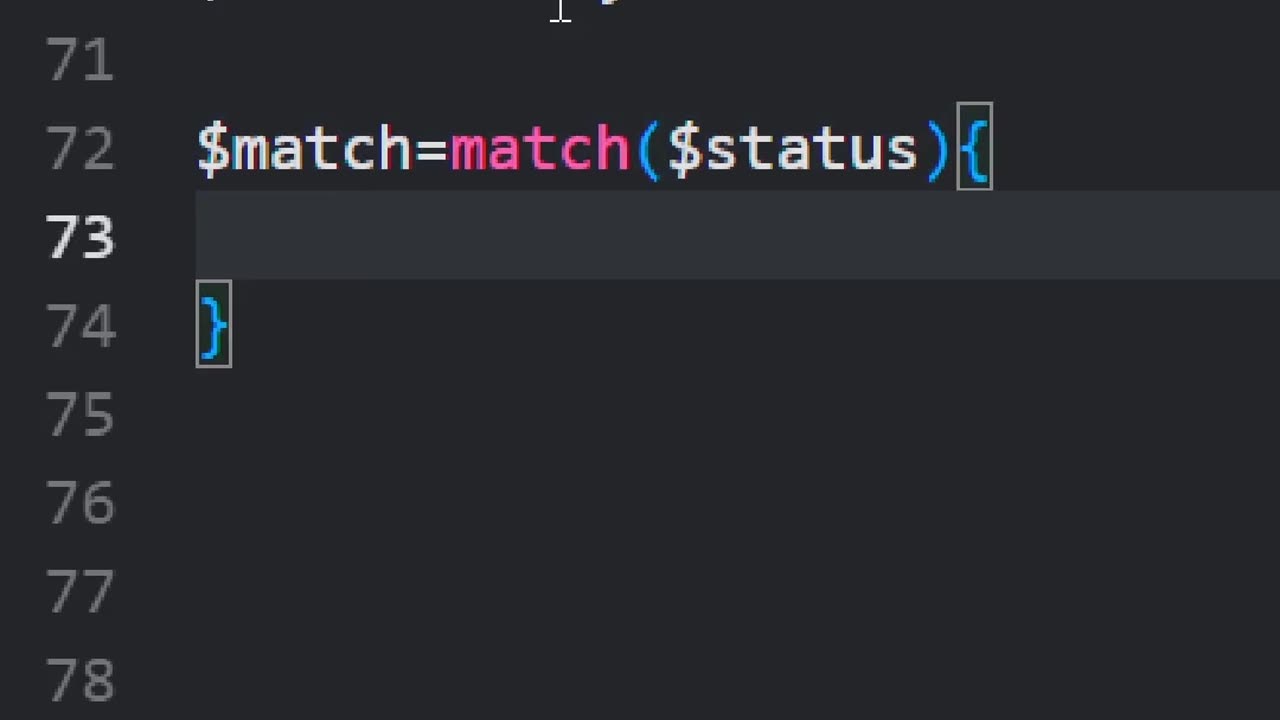 Use match instead of switch in php #1