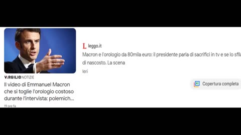 Macron si toglie di nascosto l'orologio costoso mentre parla in TV di sacrifici