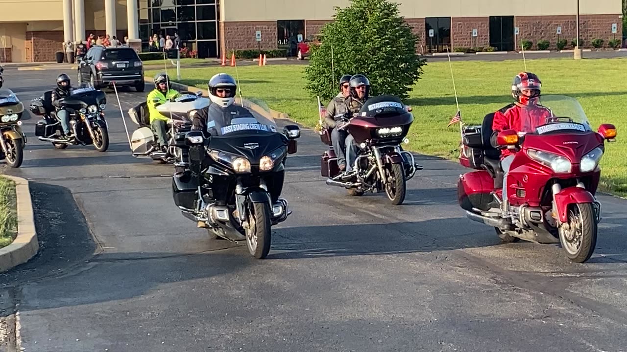 Run for the Wall 2023 - Wentzville, Mo Departure of small first group