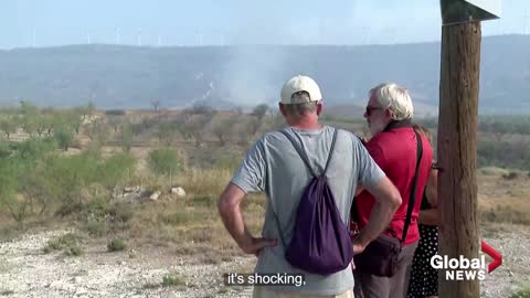 Fierce wildfire in Spain forces 1,500 residents to evacuate homes