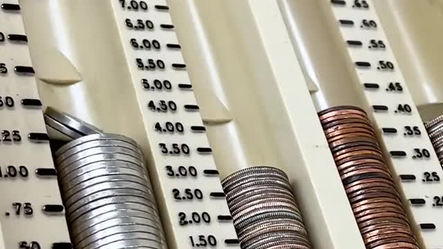 1960's Nadex coin sorter in action