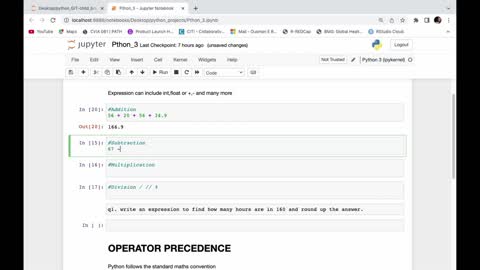 SUBTRACTION IN PYTHON