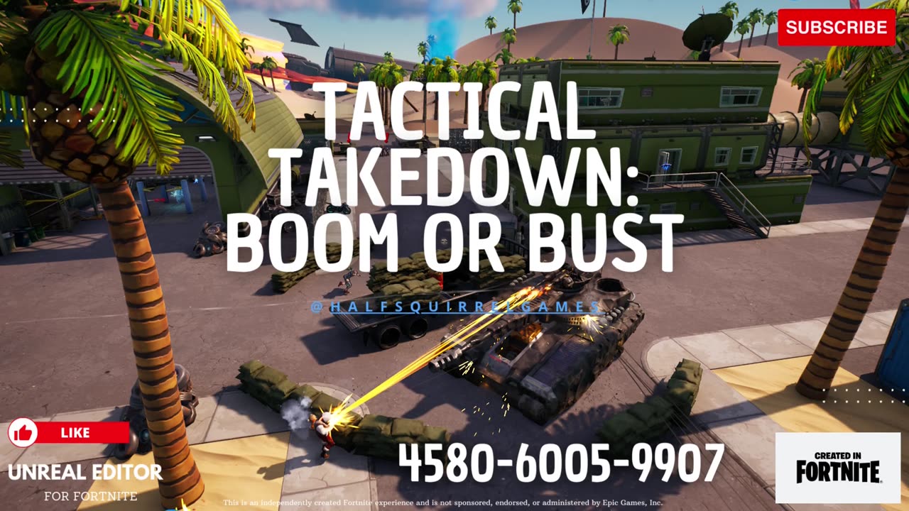 Fortnite Map - Tactical Takedown: Boom or Bust - Official Trailer | Code: 4580-6005-9907